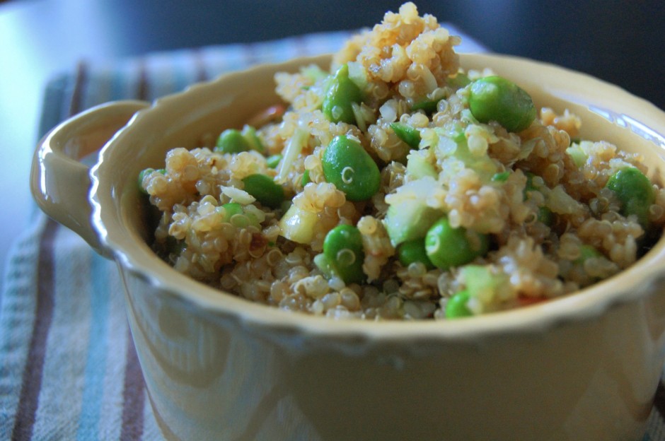quinoa salad with edamame